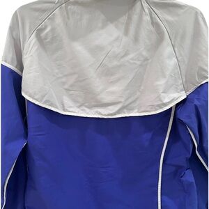 Nike Women's Blue and Gray windbreaker Jacket